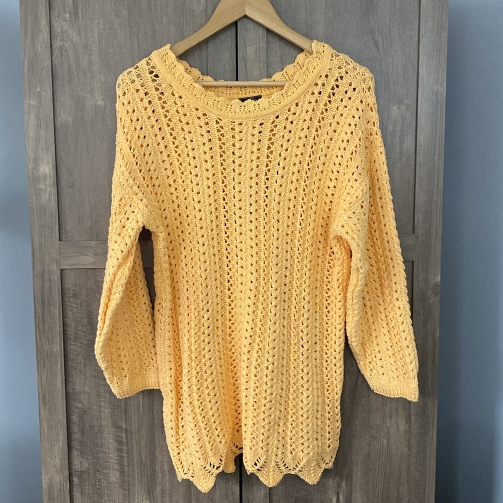 Turtle Bay Knit Vintage Sweater 100% Cotton Women’s Size Large